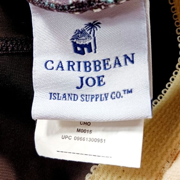 Caribbean Joe Missy One Piece Swim Suit/ Bathing Suit. Woman's 18T. Brown/ Blue. - Picture 5 of 11